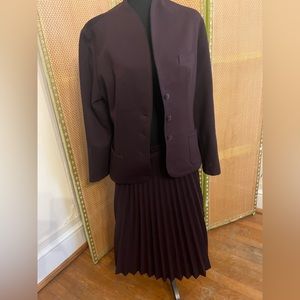 Vintage Manchester Suit Maker set, size 18 burgundy color